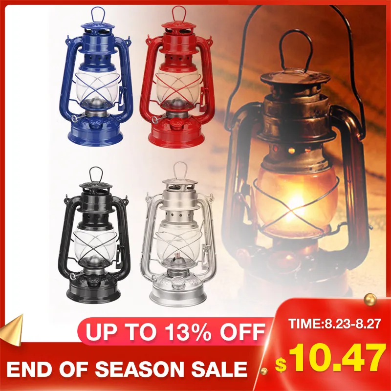 Переносной Железный ручной масляный светильник в стиле ретро уличное освещение