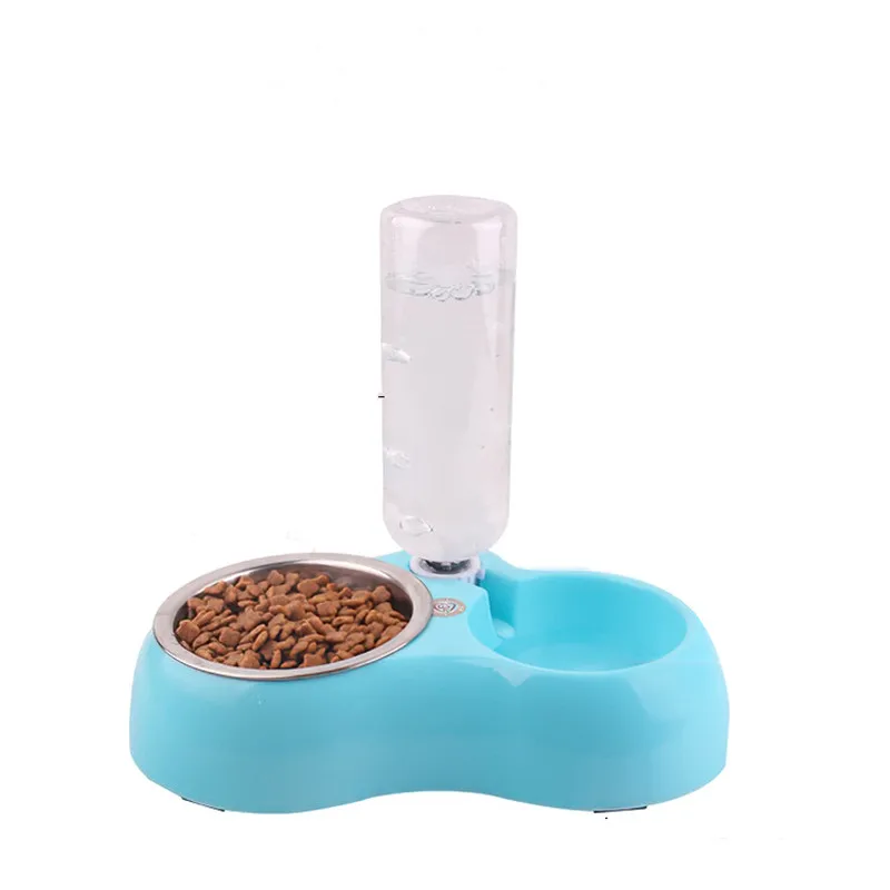 ПЭТ миска для собаки домашних животных собачья из нержавеющей стали Кормления
