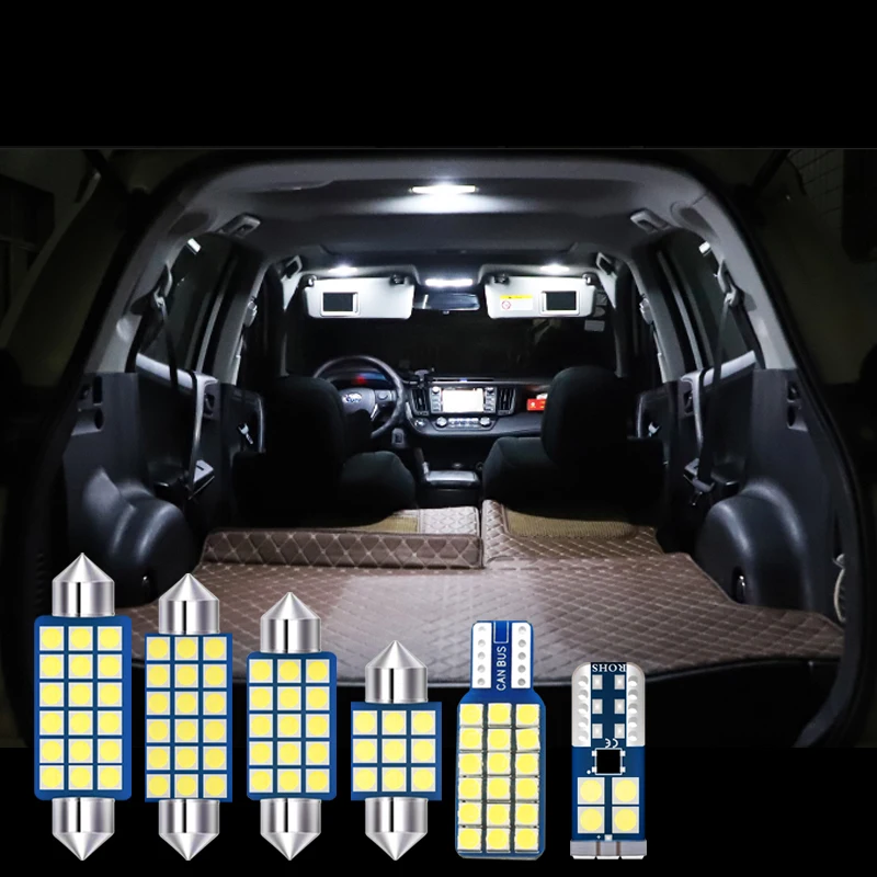 

13x T10 W5W светодиодный светильник для салона автомобиля, купольный светильник для чтения, бардачок, багажник, лампы для Mercedes Benz R Class W251 2006-2019