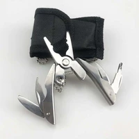 pocket multitools plier 1pc outdoor mini portable folding muilti functional plier clamp keychain hiking camping tool hand tool