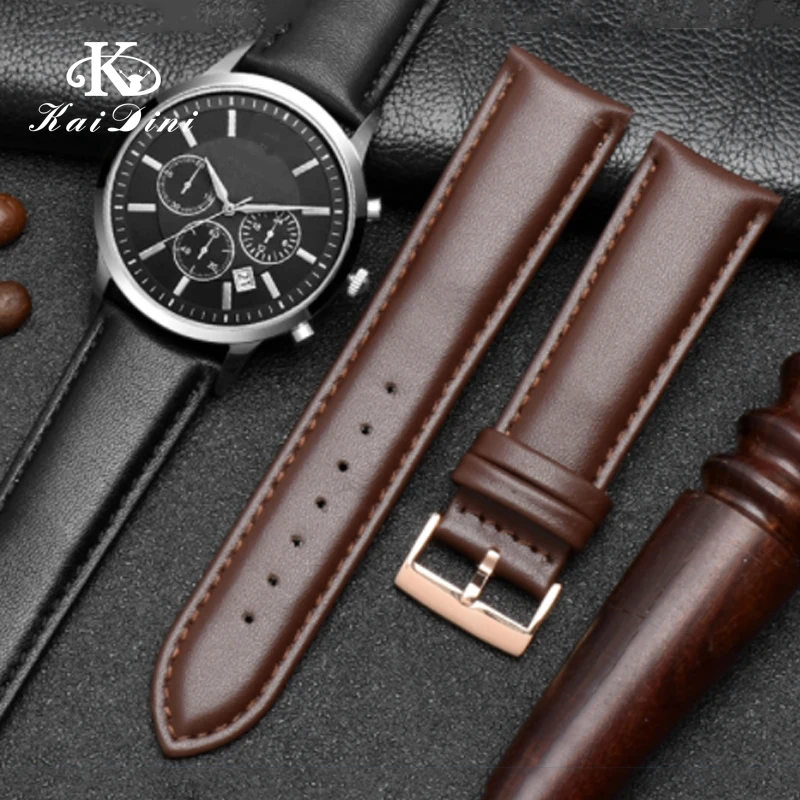Фото Ремешок из натуральной кожи для часов Armani, ремешок для часов Ar0387/0389/0382/5905/5981 из воловьей кожи, цепочка для часов для мужчин 16 мм 18 мм 20 мм 22 мм 23 мм №1