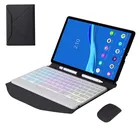 Чехол для клавиатуры с 7-цветной подсветкой для Lenovo Tab P11 Pro TB-J706F 11,5, чехол для P11 TB-J606F 11 дюймов, чехол с магнитной кожаной подставкой