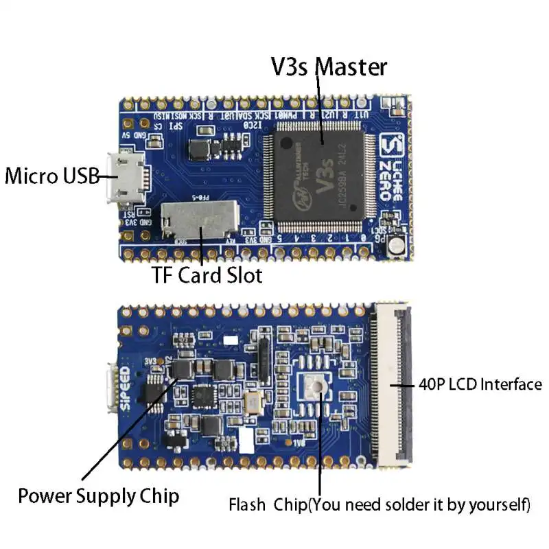 DIYmall Sipeed Lichee Pi Zero Allwinner V3S ARM Cortex A7 Core CPU Linux макетная плата IOT Интернет вещей|Модули