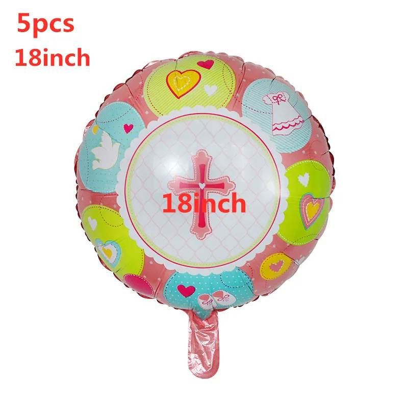 

Easter Cross Baptism Favors Foil Balloons Baby Shower Boy Girl Pentecost Jesus Christening Birthday Party Decorations Globos