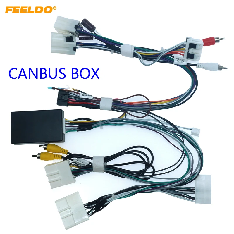 FEELDO автомобильный стерео аудио 16pin Android кабель питания адаптер с Canbus коробка для