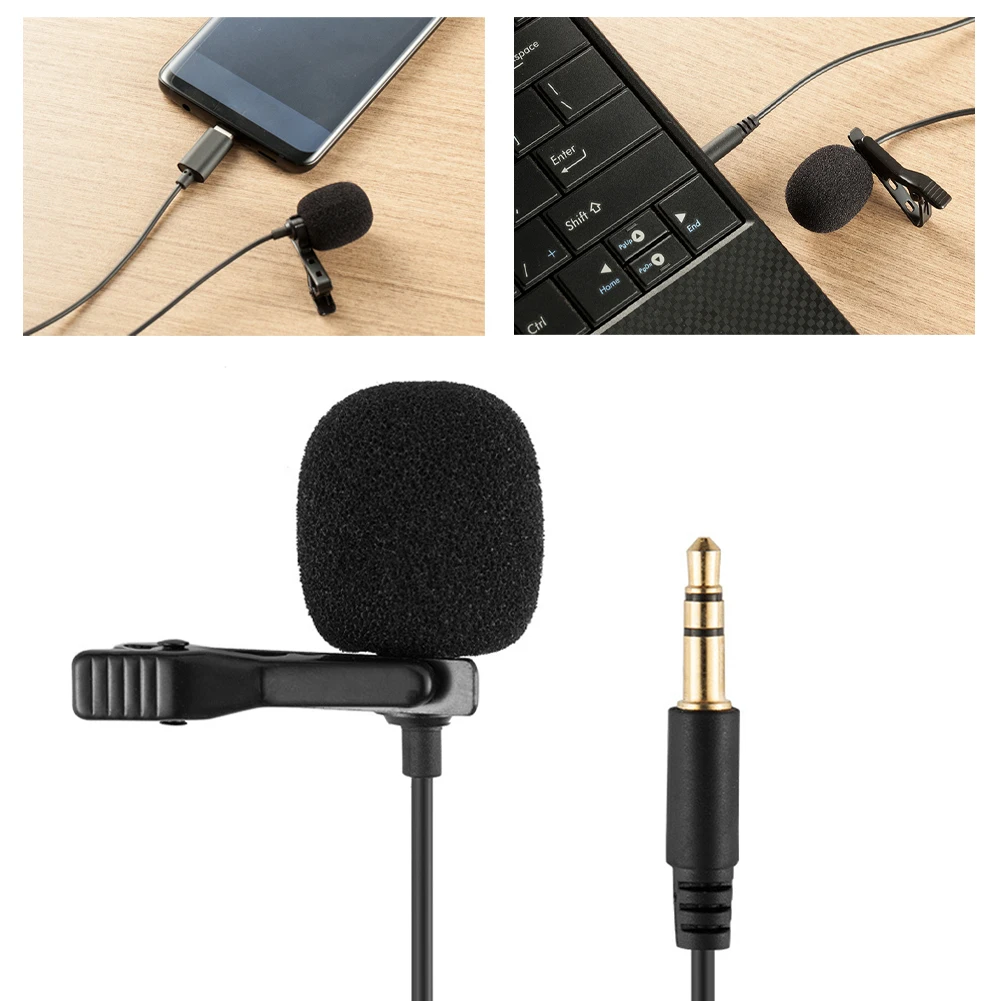 

Universal 3.5mm Jack Office Meeting Mini Omnidirectional Microphone For Computer Laptop