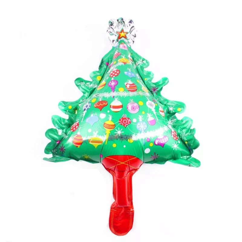 10 шт./лот мини-размер счастливый Рождество фольгированные шары снеговик Санта