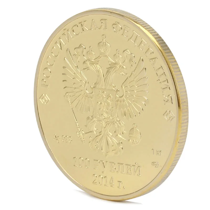 Позолоченный российский лунный Зодиак дракон памятные монеты домашний