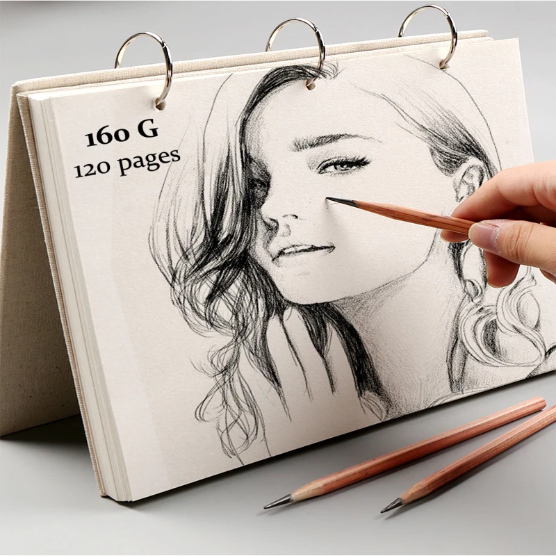 16K/32K thickened 160g sketch book Fine Arts special for students watercolor paper gouache marker book  colored pencil paper