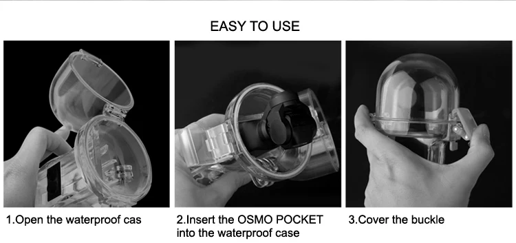 DJI Osmo Карманный чехол для дайвинга водонепроницаемый чехол Защитный корпус коробка с фильтром красный 60 м Глубина камеры аксессуары