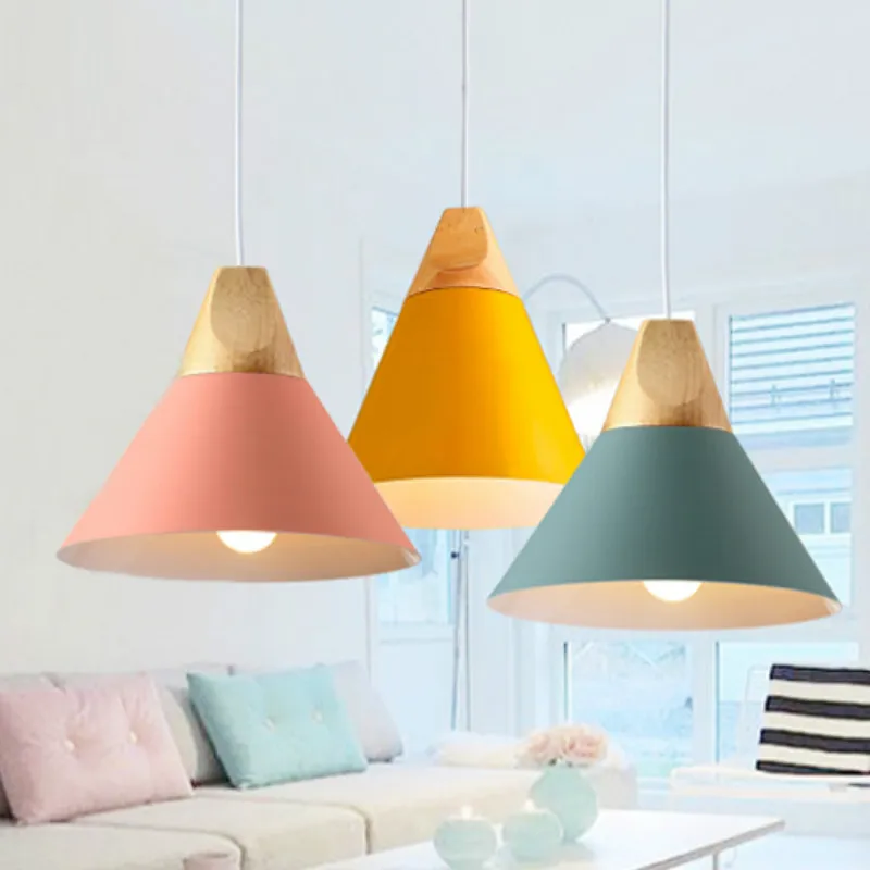 Современный деревянный подвесной светильник s скандинавский для кафе ресторана