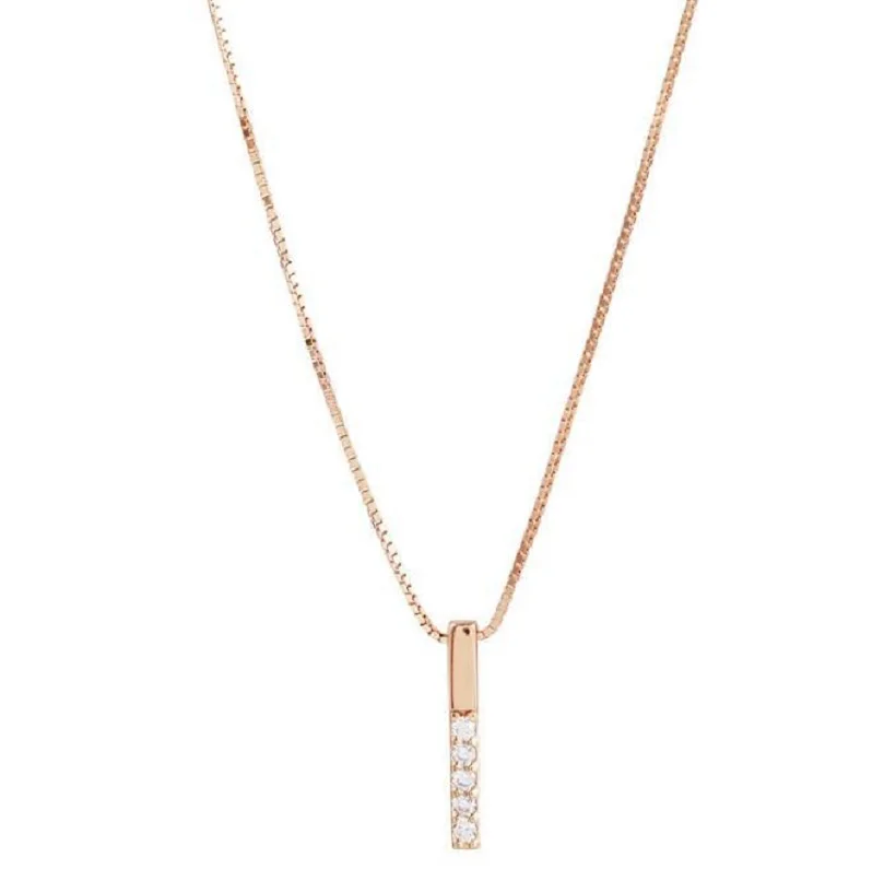 

New Charm Rectangle Zircon Exquisite Necklace Fashion Wild Necklace Female Simple Sweet Style Clavicle Pendant Exquisite Jewelry