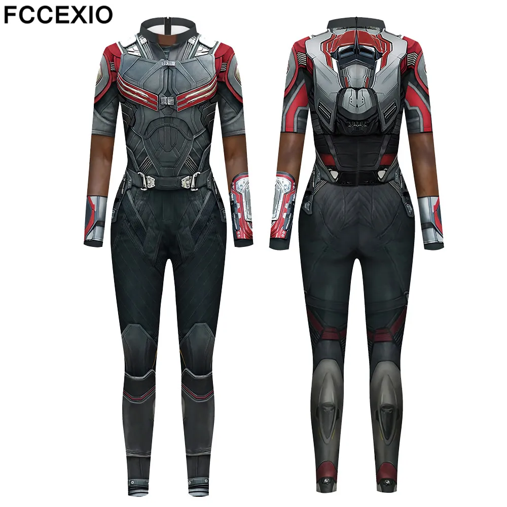 FCCEXIO Combat Gear 3D Print Women/Men Jumpsuit Carnival Fancy Party Cosplay Costume Bodysuit Adults Onesie Skinny Outfits