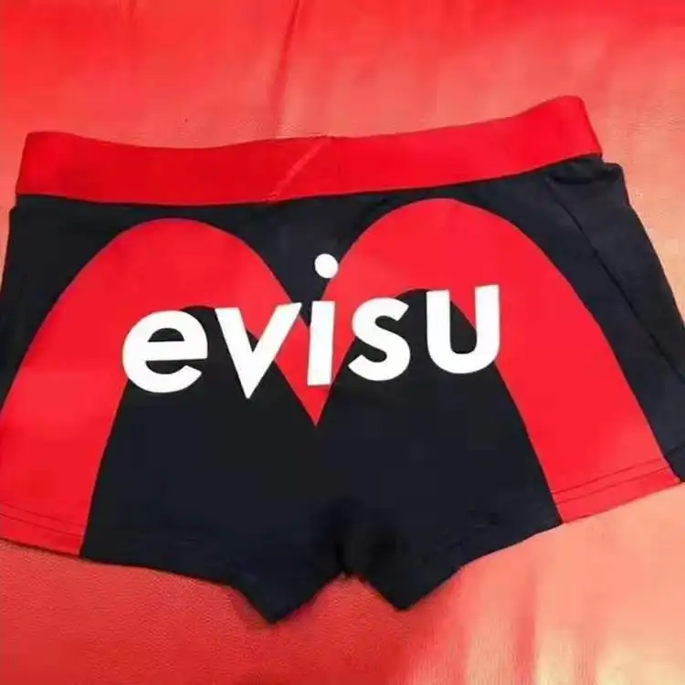 Новые полки Аутентичные Evisu повседневные мужские Tide бренд-Боксер Дышащие Боксеры хлопок печати мода боксер короткий жилет