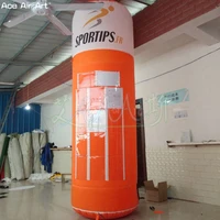 2m diameter advertising tubular pillar inflatable column with big logo for advertisement decoration made by ace air art