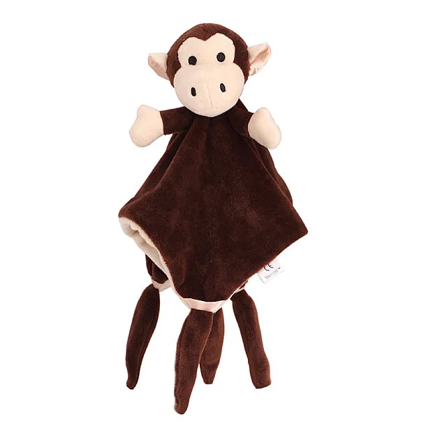 monkey Мягкие игрушки для малышей 0-12 месяцев, успокаивающее полотенце, спальное животное, одеяльце-полотенце, Обучающие погремушки для новорожденного ребенка, Мобильная игрушка для коляски - Цвет: monkey