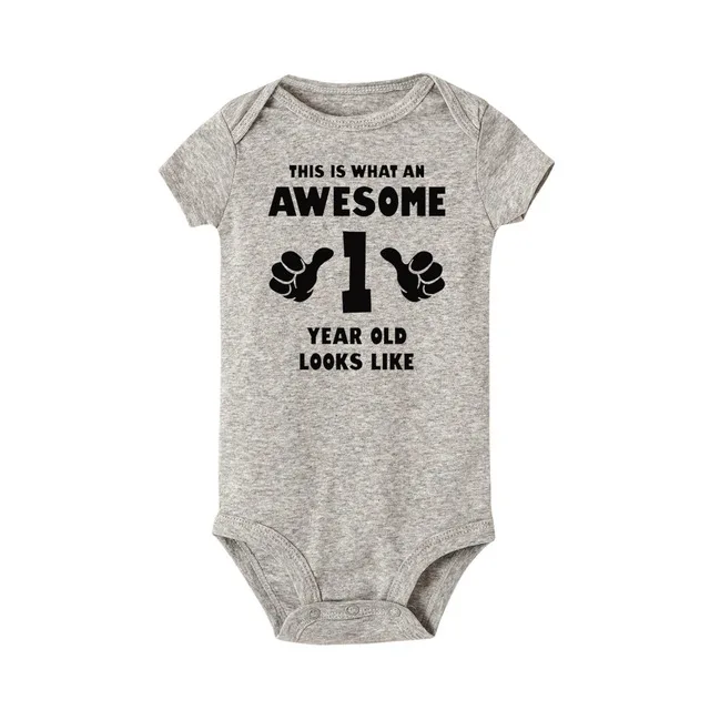 Комбинезон детский с коротким рукавом на 1 год | Детская одежда и обувь