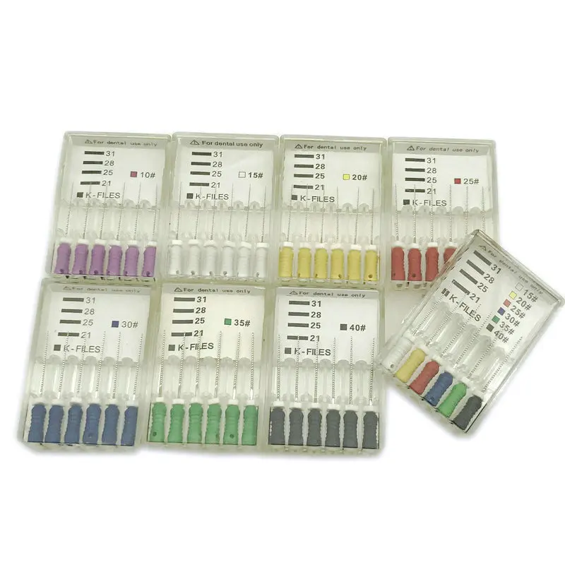 Эндодонтический корневой канал K Файлы (Ручное использование) стоматологический