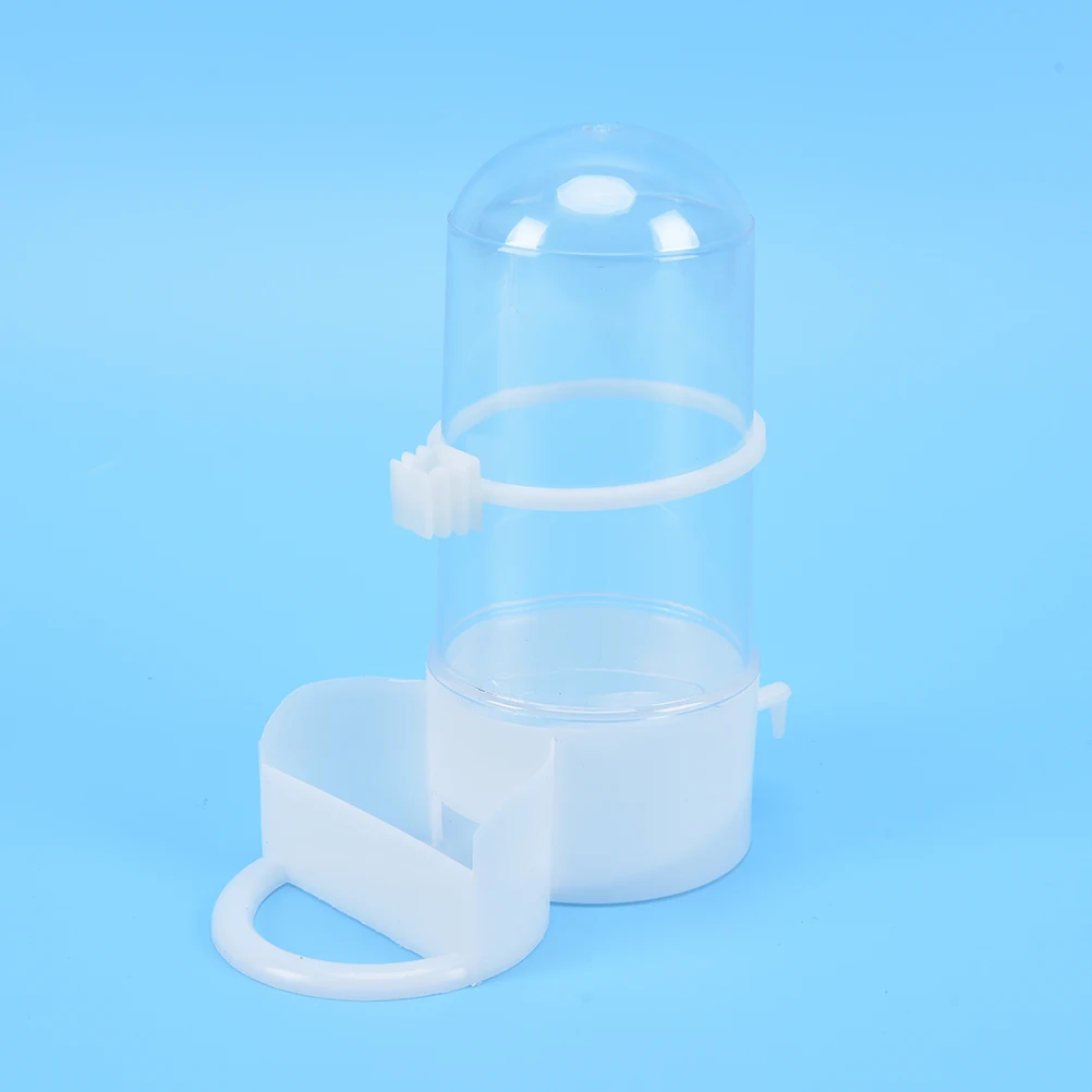 

New 1pc White Bird Pet Drinker Feeder Automatic Food Waterer Clip Aviary Cage Parrot Budgie Hot Sale