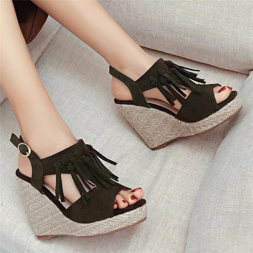 

Platform Sandals High Heels Women Shoes Wedges Gladiator Sandals Woman Sandals Plus Size 34 - 40 41 42 43 44 45 46 47 48 49 50