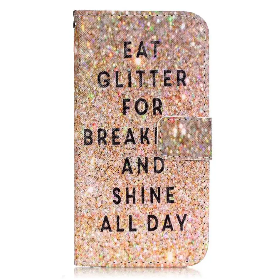 Breakfast Shine Чехол DEEVOLPO Fundas для Apple iphone 7, 8, 6, 6S Plus, 5, 5S, SE, 5C, 4, 4S, розовая башня, лотос, кожаный кошелек, чехол, сумка DP03E - Цвет: Breakfast Shine