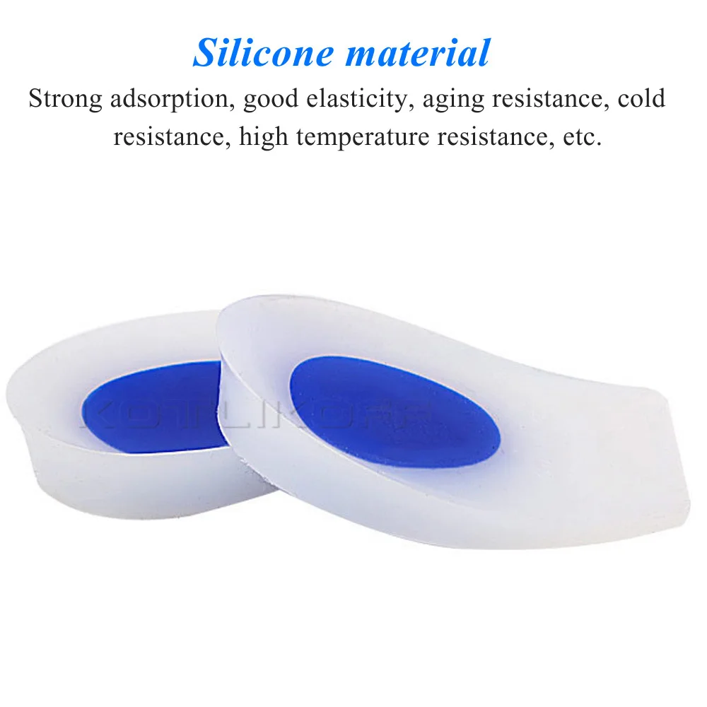 Unisex Plantar Fasciitis Insoles Medical Silicone Gel Insert Soft Elastic Heel Cup Shoes Pads Relief Spur Foot Pain Cushion | Обувь