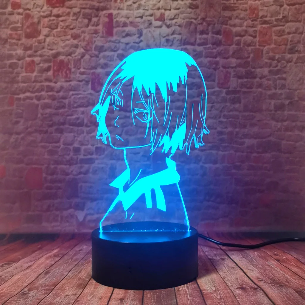 

Крутая 3D иллюзия светодиодный настольный светильник красочный меняющий светильник Haikyuu манга модель Kozume Kenma аниме фигурка игрушки для дете...