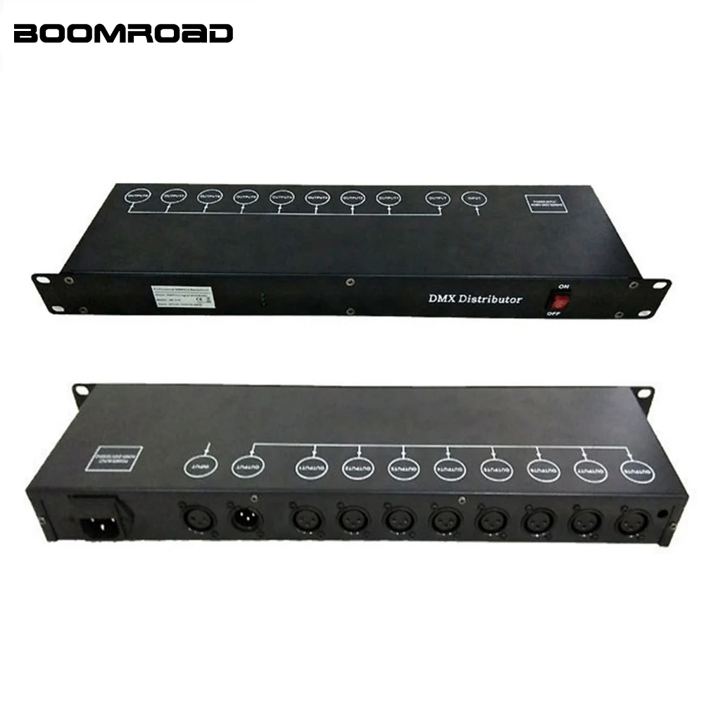 Сценический свет DJ DMX512 разветвитель света сигнала Усилители 8 способ DMX