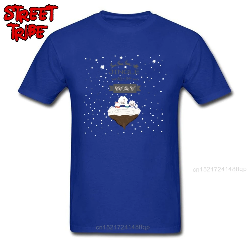 Рождественская футболка Мужская с принтом Земля на Рождество зимние топы черные