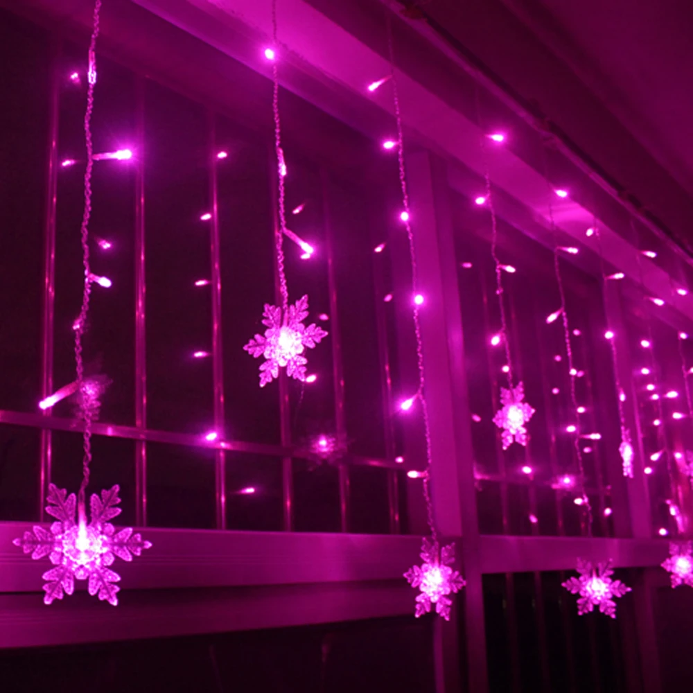YIMIA 3 5 м Снежинка светодиодные занавески сосулька сказочная гирлянда