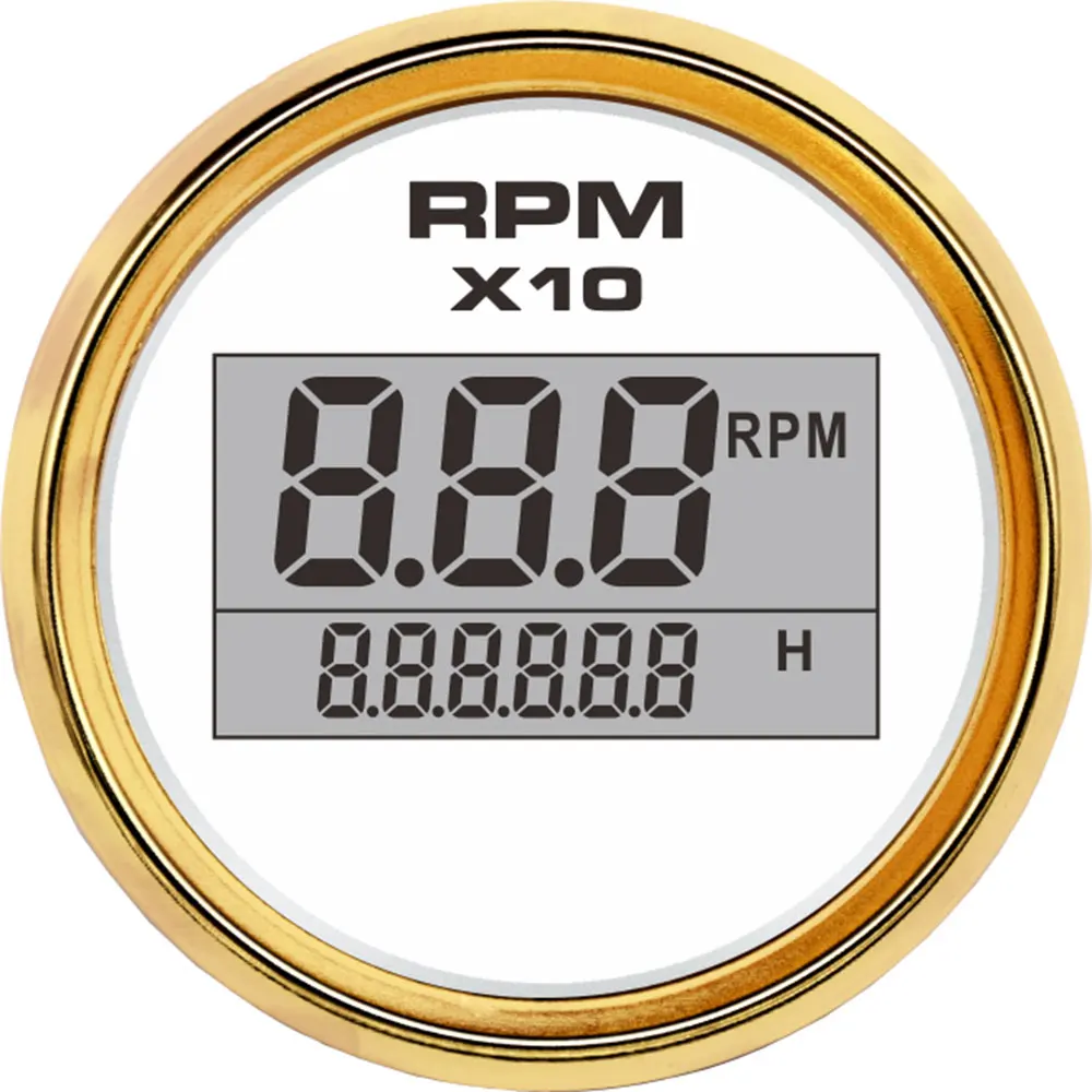 8 цветов 52 мм Цифровой тахометр для подвесного мотора мотоцикла морского