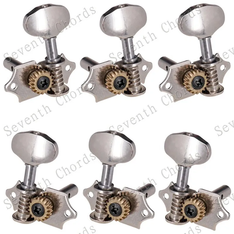 Набор из 3R3L винтажных тюнеров с открытой шестерней колпачки для настройки