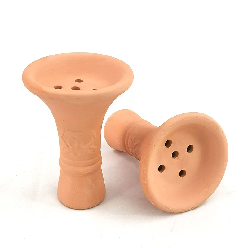 Hookah Bowl Red Clay Ceramic Shisha Pipe Nargile Tobacco Accessories for Hookah Shisha Bowl Head Heat Keeper Nargile Accessories