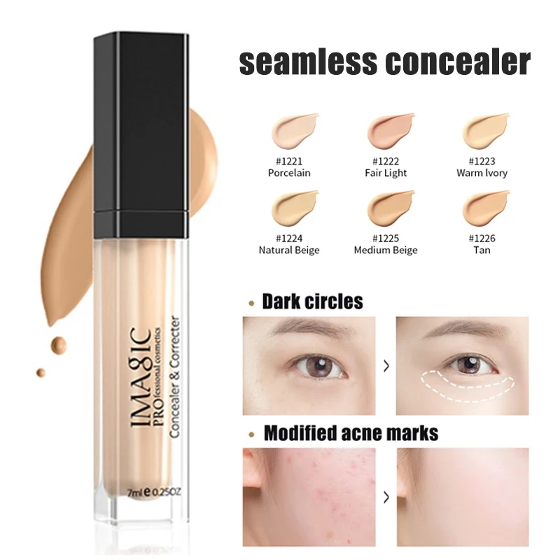 Популярный шелковистый бесшовный консилер скрывающий следы от акне водостойкий