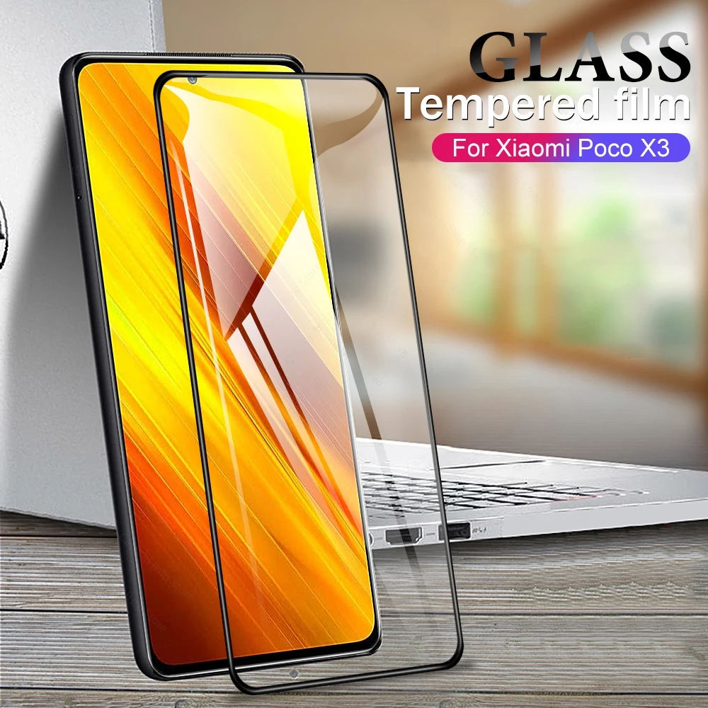 1+2 camera glasses poco x3 Screeen Protector pocophone nfc xiomi f 2 pro Tempered Glass f2 pelicula | Мобильные телефоны и