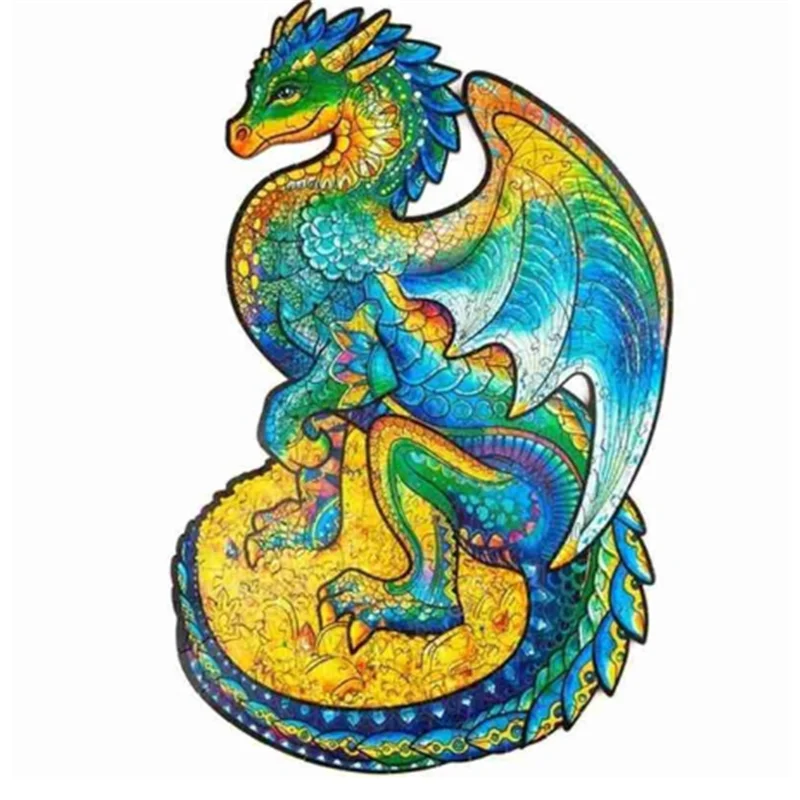 Деревянные головоломки Животные &quotЛиса&quot &quotКот&quot &quotЛев волк