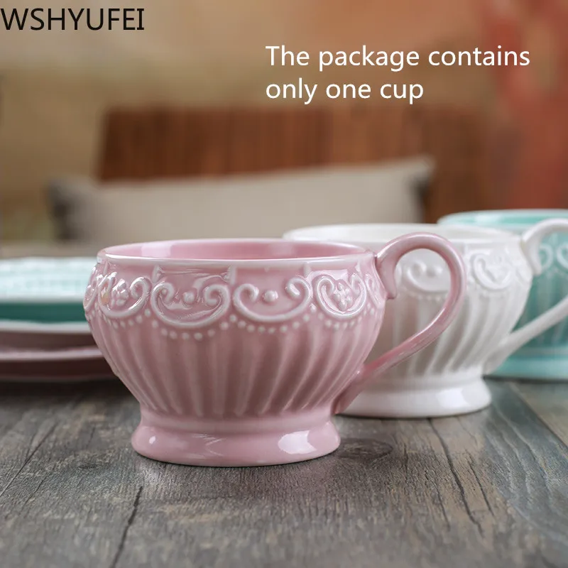 Новая принцесса стиль кружева плавающая скульптура керамическая чашка
