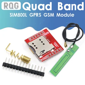 Мини маленький SIM800L GPRS GSM модуль карта MicroSIM Ядро Беспроводная плата четырехдиапазонный TTL Серийный порт с антенной для Arduino
