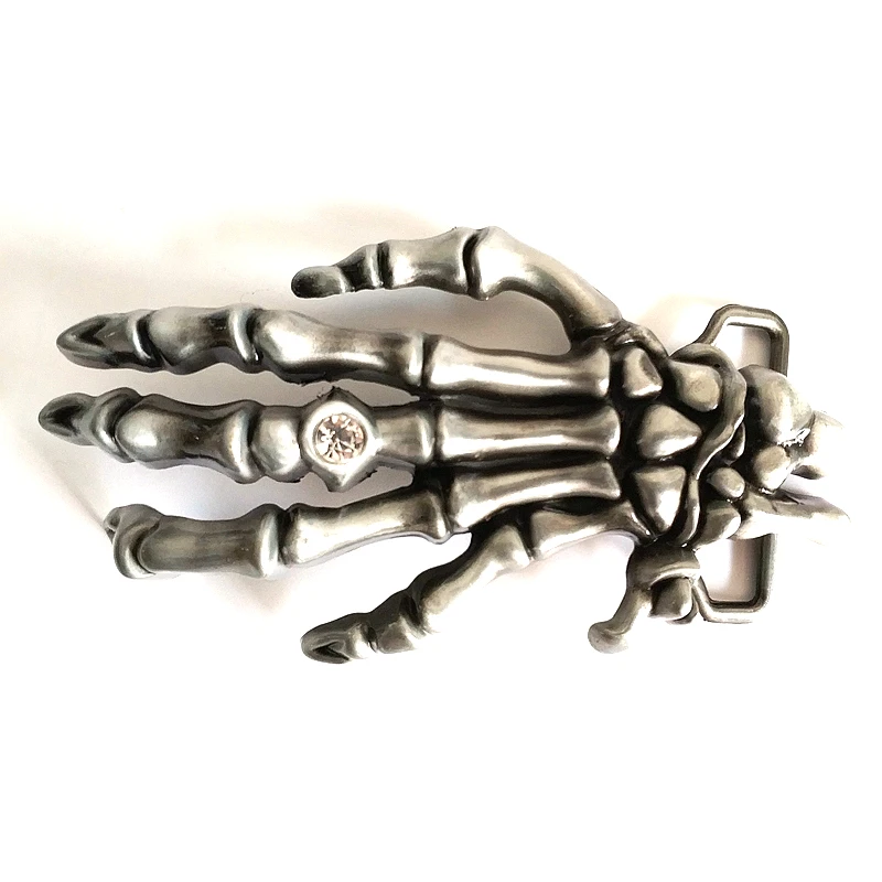 Мужская модная пряжка для ремня с косточками в стиле панк череп ручная