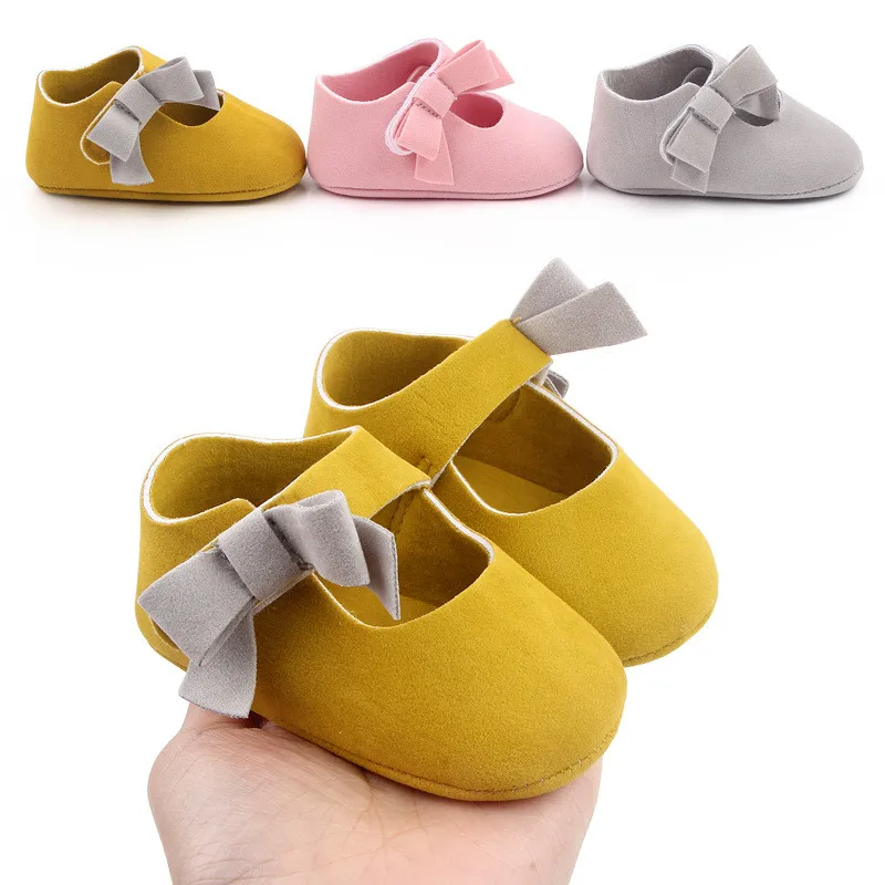 

Fashion Bowknot Baby Cotton Shoes Soft Sole Crib Shoes Spring Autumn Infant Toddler Girls First Walkers 0-18M