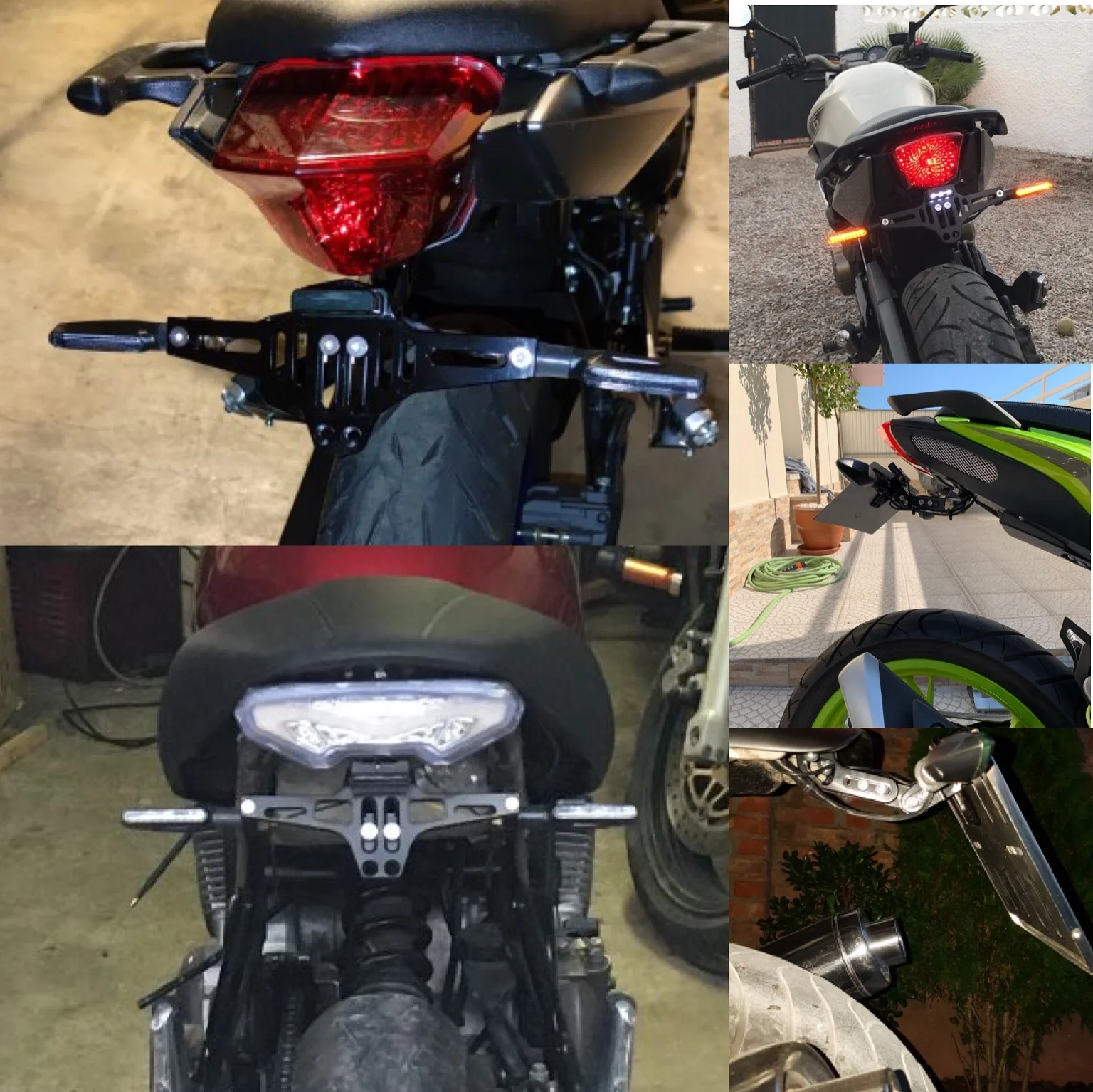 

Motorcycle Rear License Plate Mount Holder and Turn Signal Light For Honda For Kawasaki Z750 Z800 For YAMAHA MT07 MT09 MT10 R1 3