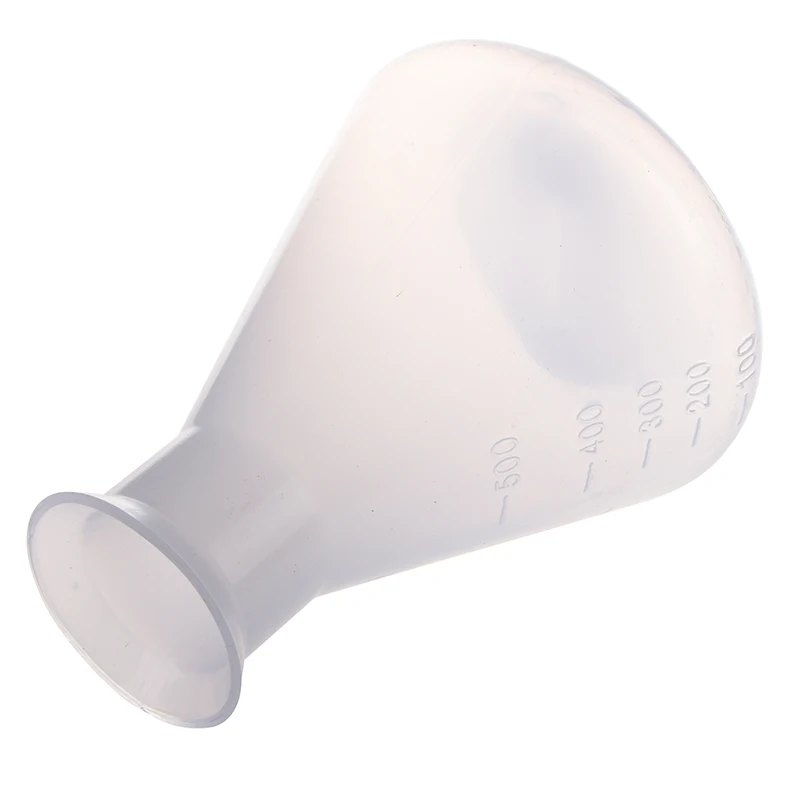 

500ml Clear Plastic Laboratory Chemical Conical Flask Storage Bottle