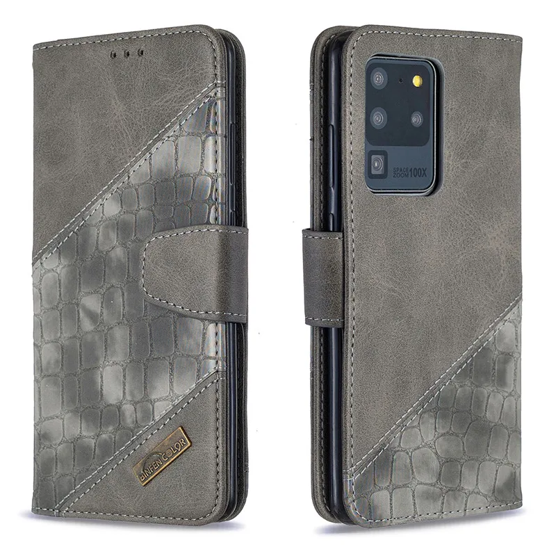 

New Style S20 S10 S9 Note 20 10 Case Crocodile Leather Flip Magnetic Cover For Samsung Galaxy S20 Ultra S10e S 9 Plus Note20 Not