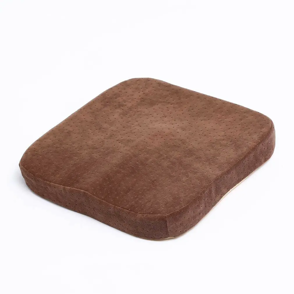 

Slow Rebound Memory Foam Cushion Office Driving Velvet Car Cushion Beautiful Buttocks Cushion Memory Chair Cushion