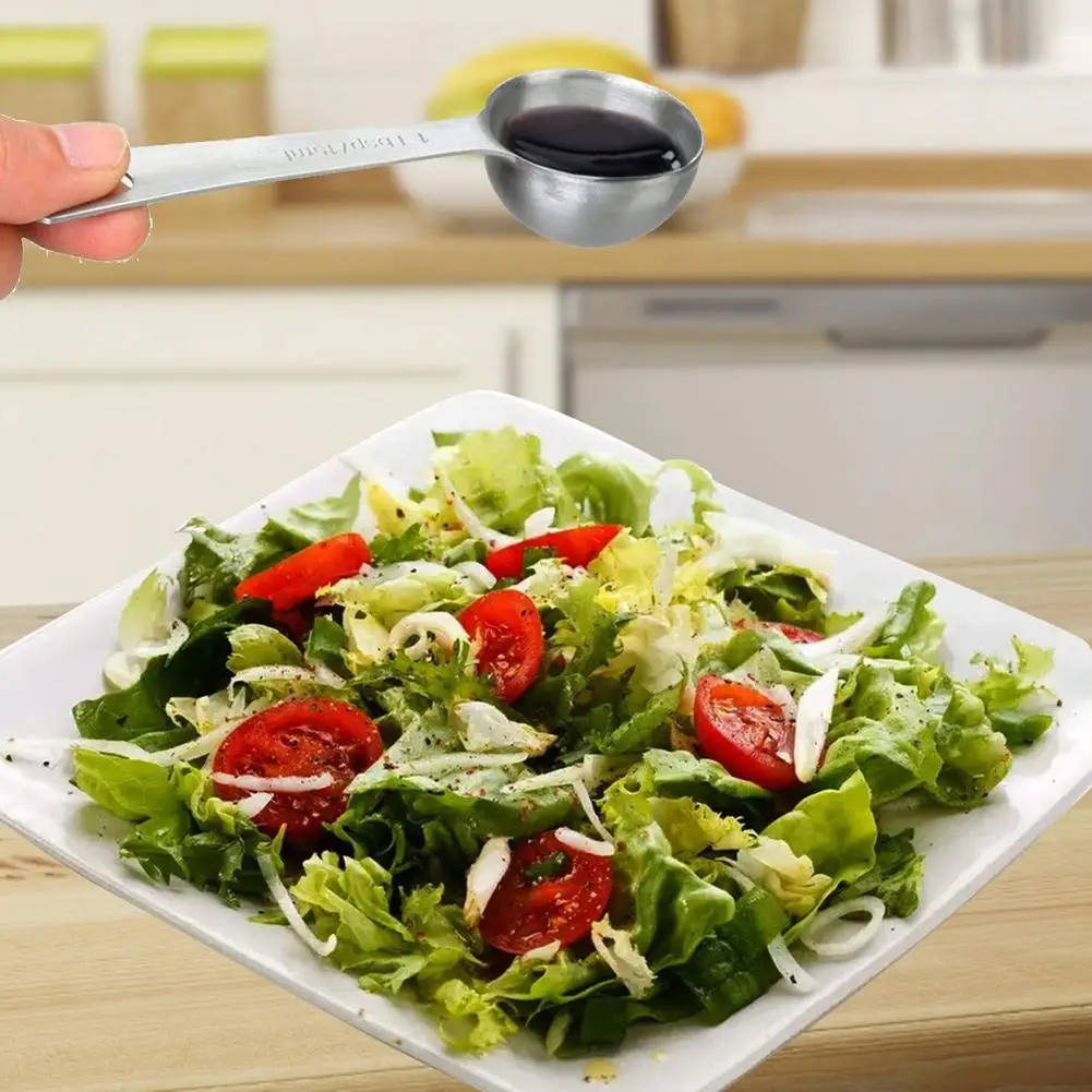 

Stainless Steel Measuring Spoon Set Measuring Seasoning Spoon Set Deluxe Premium Stackable Tablespoons Tools Kitchen Accessories