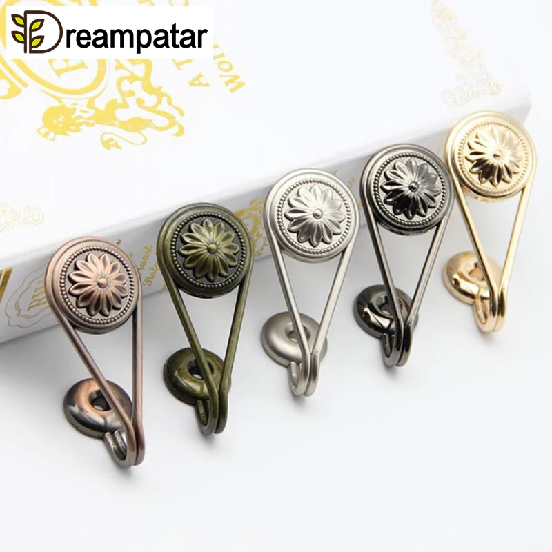 Dreampatar 1 пара Европейской металлической домашней ленты для штор декоративный