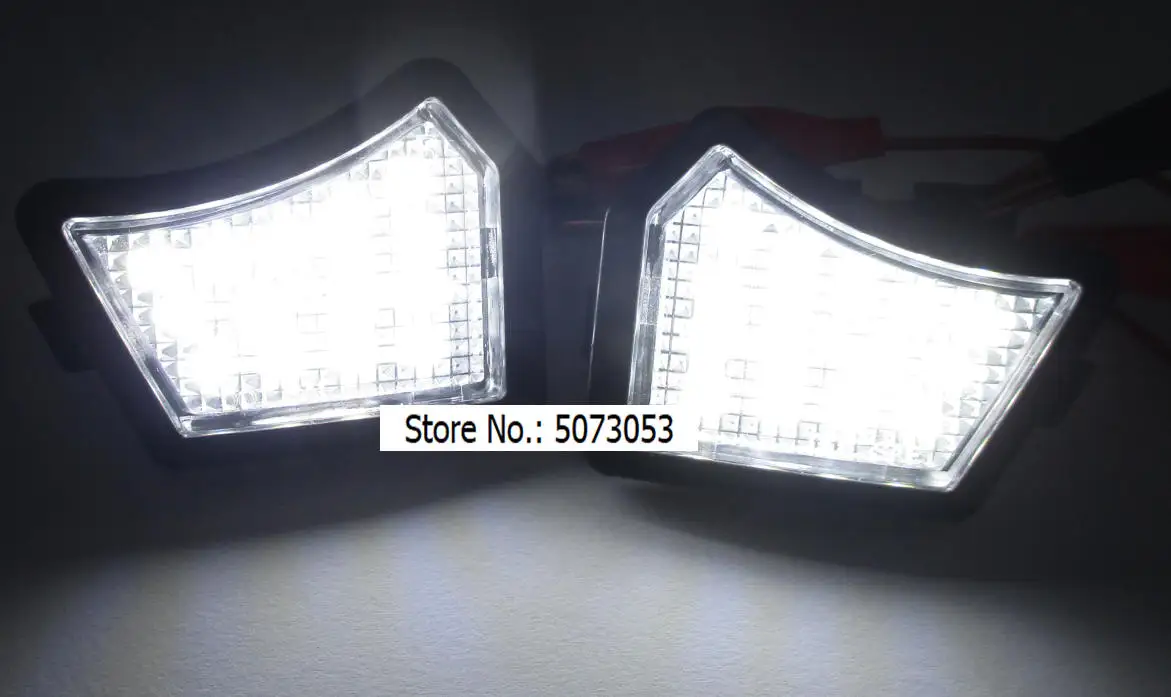 1 пара светодиодный под боковое зеркало Puddle с подсветкой LED лампа светильник