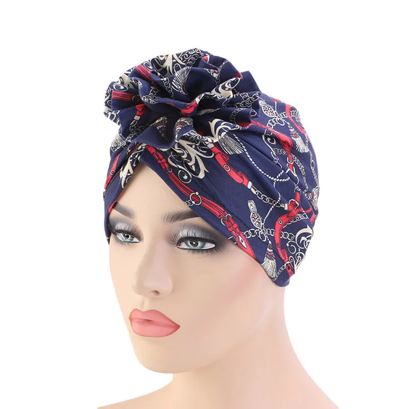 Женская тюрбан-хиджаб Helisopus в стиле Бохемия для мусульманок, покрытие головы для химиотерапии и защиты от рака, индийская головная уборная аксессуары