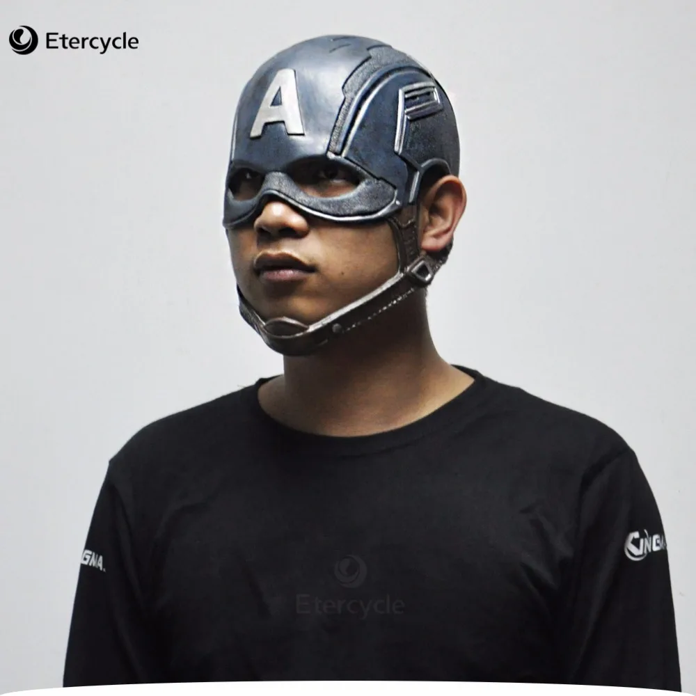 Captain America Новая игра Смерти MOMO светодиодная световая маска Страшные маски tern горячая маска Хэллоуин женский призрак уродливый женский силиконовый маски - Цвет: Captain America