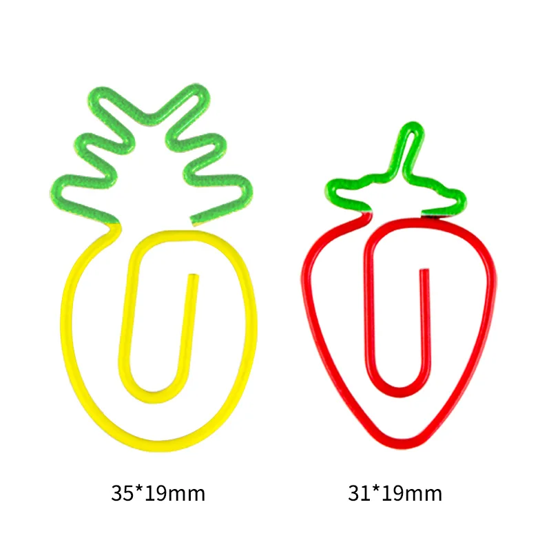 

Strawberry Paper Clip cute pineapple Fruit Office Paper Clip Paper Clips Office Accessories Paperclips Office Supplies Clipes